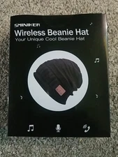 🌟 SMIMIKER Unisex Wireless Beanie Hat Black New👀 