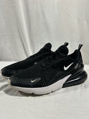 Nike Air Max 270 Low Top Lace-Up Athletic Sneaker Black/White Size 14