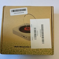 CD Player Bluetooth FM Radio Remote Wall Mountable White