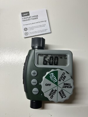 Orbit Single Outlet Hose Watering Timer - Green