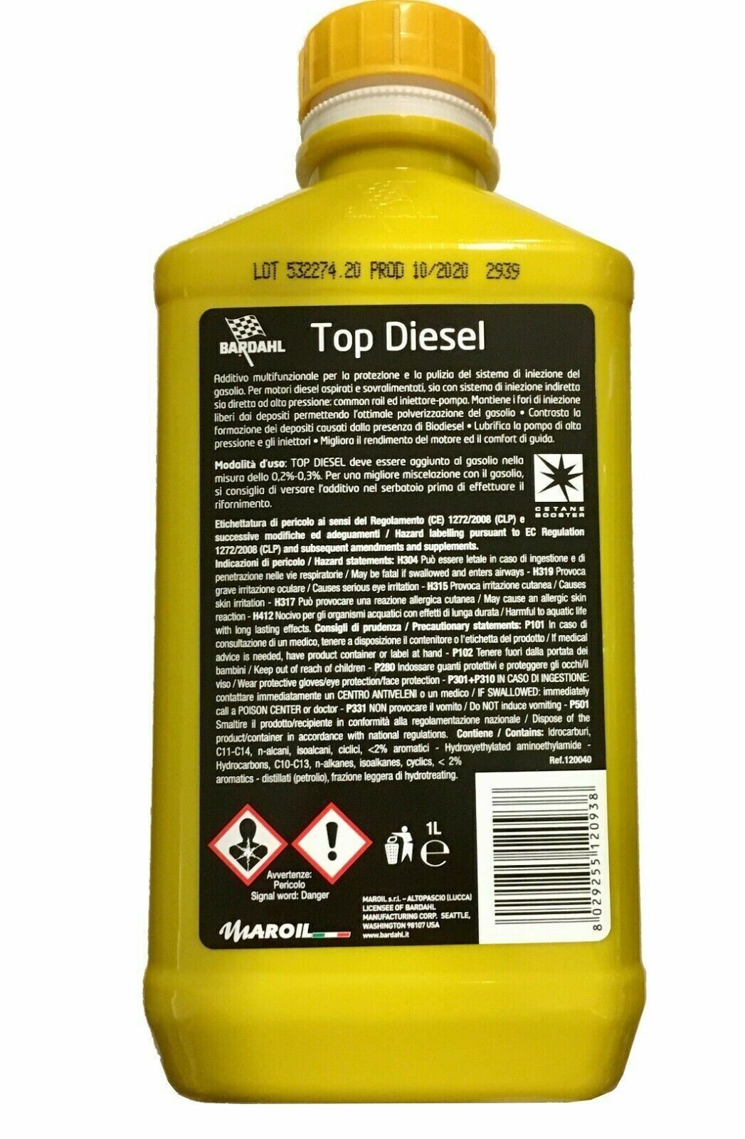 Bardahl Top Benzina Additivo Pulitore Per Diesel Bardahl Top - Foto 4