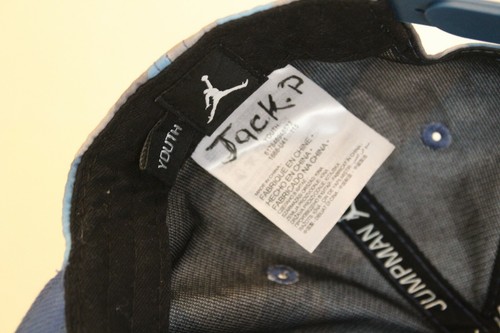 Blue and Gray Youth Jumpman Jordan Ball Cap Hat - Picture 6 of 6