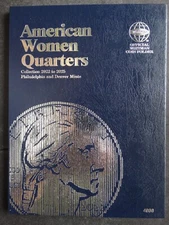 Whitman American Women Quarters Coin P & D Folder 2022-2025 Album Book 