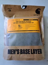 Carhartt Men's Force Heavyweight Knit 1/4 Zip Base Layer Shirt, Size XL