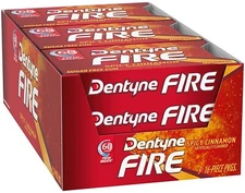 9x Dentyne Fire Spicy Cinnamon Flavor Sugar-Free Gums American Sweets