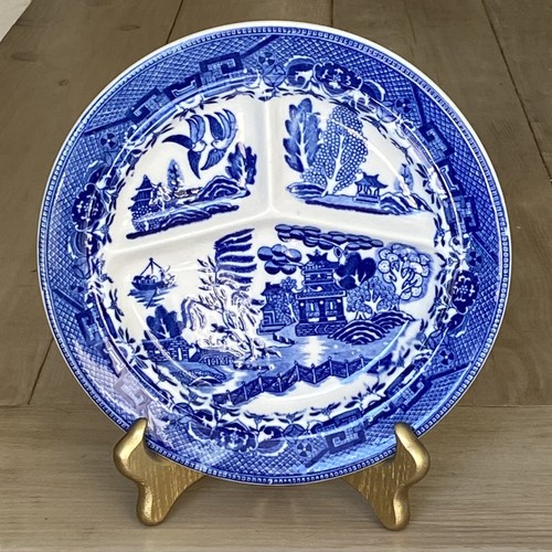 Blue Willow Grill Plate Divided Plate Made In Japan