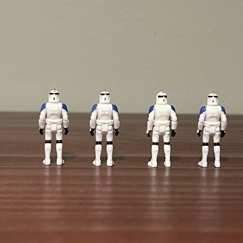 Micro Galaxy Squadron -Blue Clone Trooper - CUSTOM - Lot of 4 | eBay