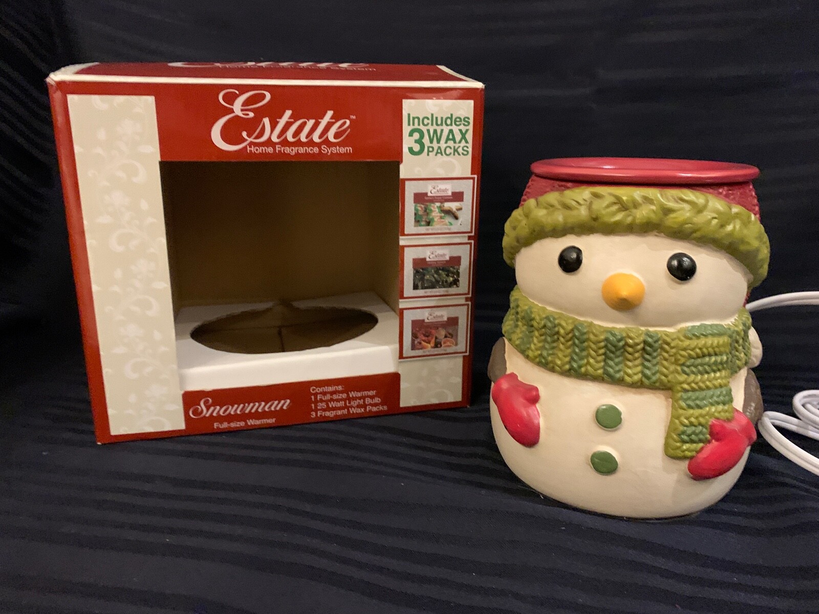 Estate Home Fragrance System Snowman Full Sized Warner (NIB) eBay