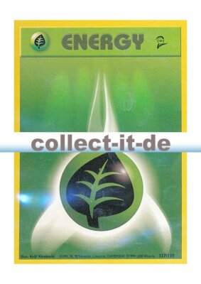 Pokemon Base Set 2 127/130 - Grass Energy Englisch