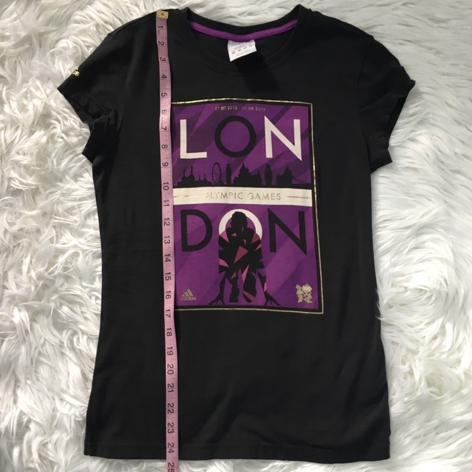 LONDON OLYMPICS GRAPHIC ADIDAS BLACK TSHIRT SIZE SMALL eBay