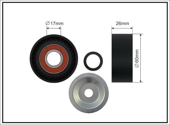 03-94 CAFFARO TENSIONER PULLEY, V-RIBBED BELT FOR CITROËN FIAT PEUGEOT