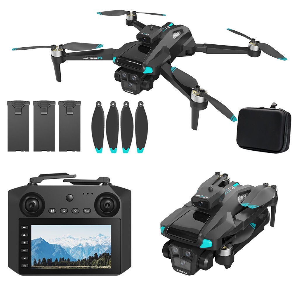 Drone with Screen for Adults,5G Remote Controller With Camera,3000mah 3 Batterie-image