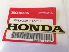 HONDA MARK 80mm BLACK DECAL STICKER LOGO BADGE *** GENUINE HONDA ***
