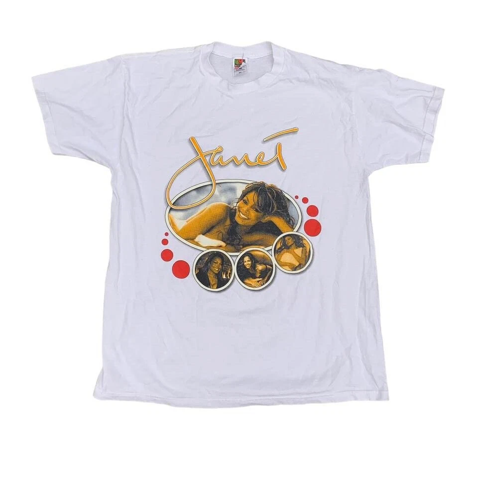 Vintage 90’s Janet Jackson All for You Graphic Print T Shirt Size XL