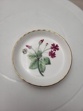 VTG Royal Doulton small dish / candy / nuts pin pink flowers 3 1/2in"