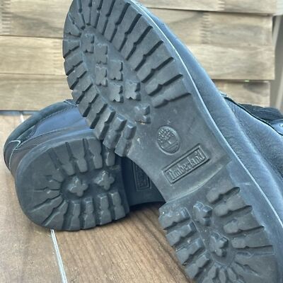 Timberland Black Waterproof Boots Size 9.5 Genuine Leather  display picture 1