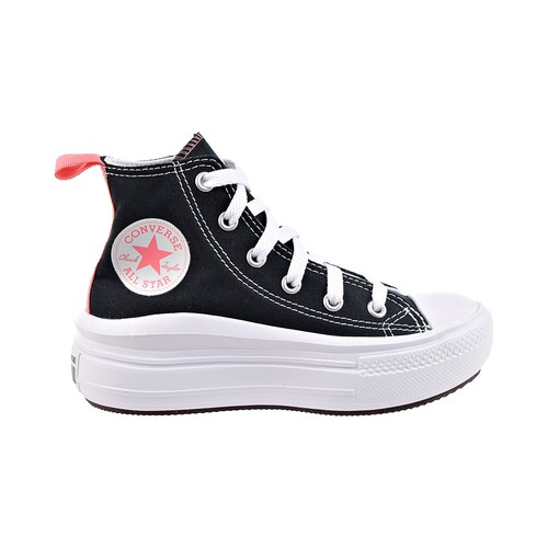 Converse Chuck Taylor All Star Move Hi Kids' Shoes Black/Pink Salt/White  371527f | eBay
