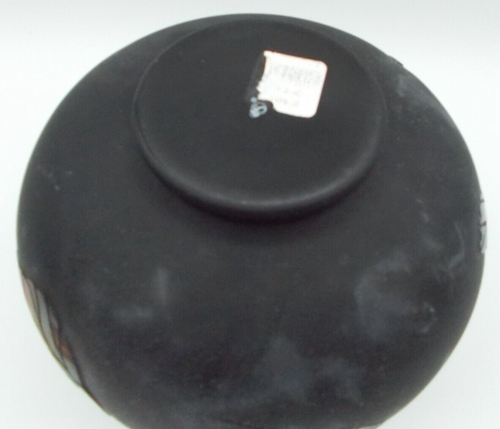 Fenton Ebony Sand Carved Vase Autumn Maple Leaves Vase - Picture 5 of 5