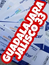 Telcel Mexico Sim Card for UNLIMITED calls Canada USA lada 33 Guadalajara  