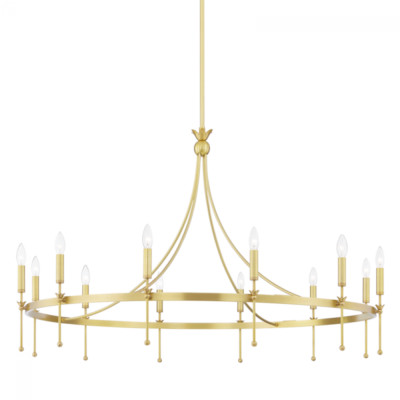 12 LIGHT CHANDELIER by Hudson Valley 4351-AGB