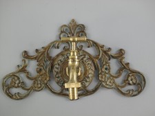 Garten Wasserhahn Jugendstil Antik Wandbrunnen Messing Eisenguss Floral Edel NEU