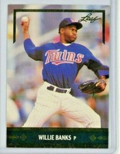 1991 Leaf Gold Rookies Insert Willie Banks RC #BC5 - Minnesota Twins