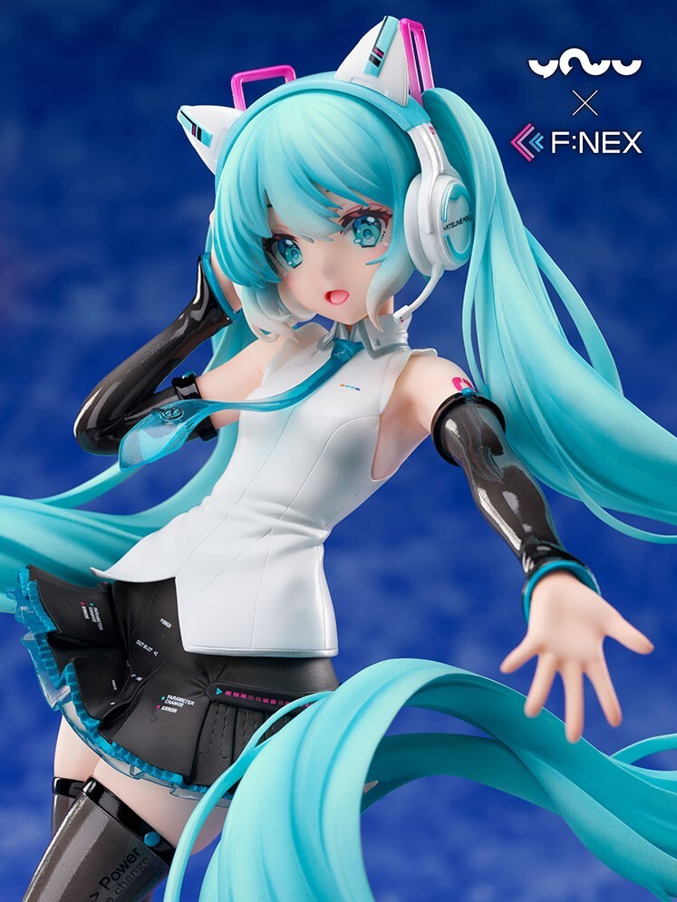 Hatsune Miku Cat Ear Headphone Ver. 1/7 Scale Figure YOWU F:NEX