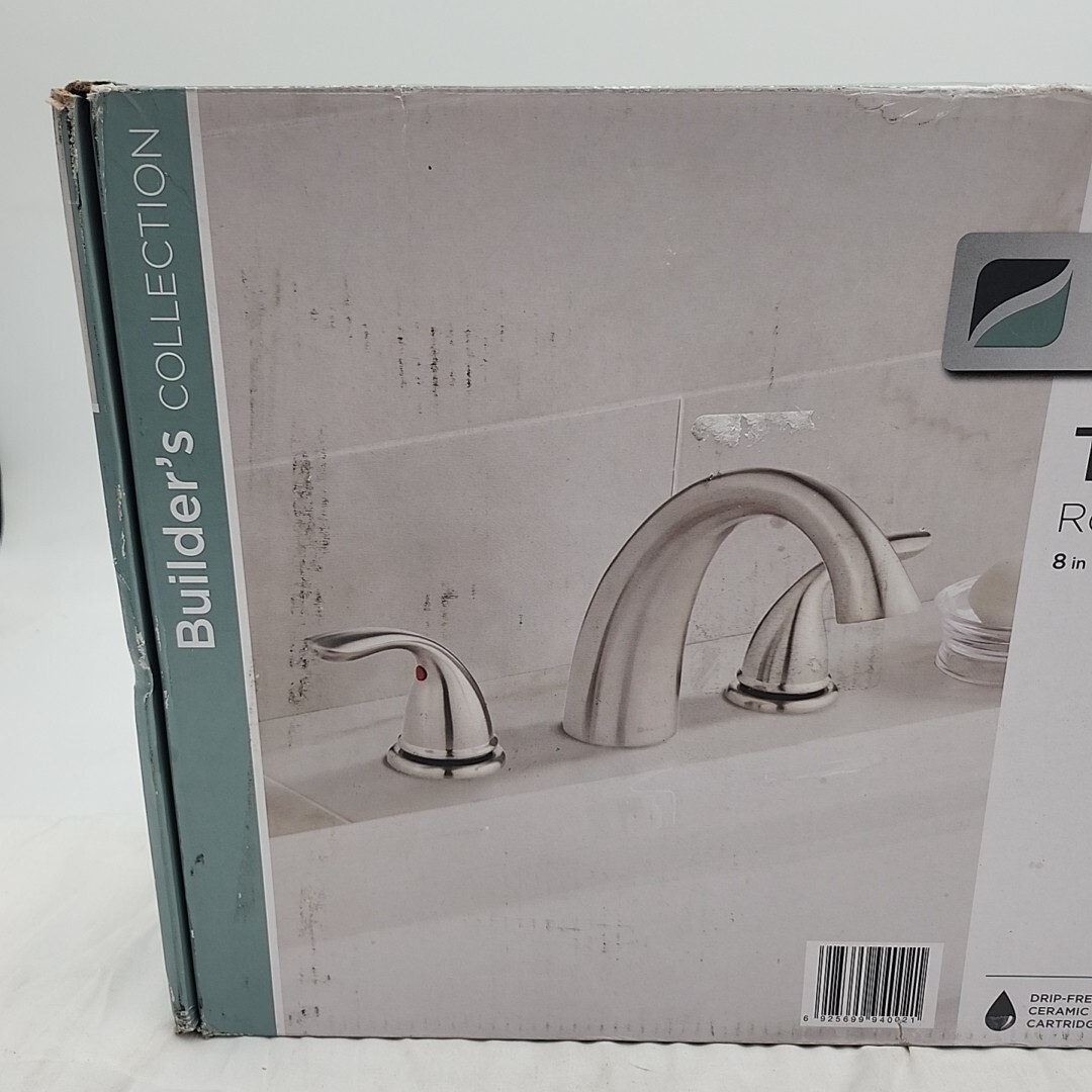 Glacier Bay Roman Tub Faucet Builders 2Handle DeckMount in Brushed
