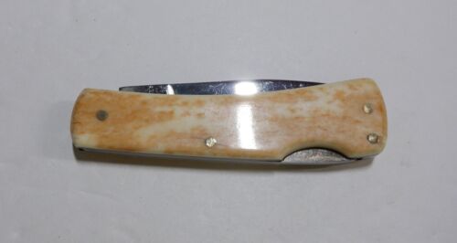 Alabama Crimson Tide Frost Buck Horn Smooth Bone Lockback 2 5/8" - Picture 3 of 14