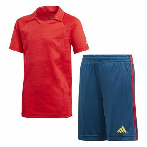 Kinder-Trainingsanzug Adidas Originals Blau Fussball Rot - Bild 1 von 7