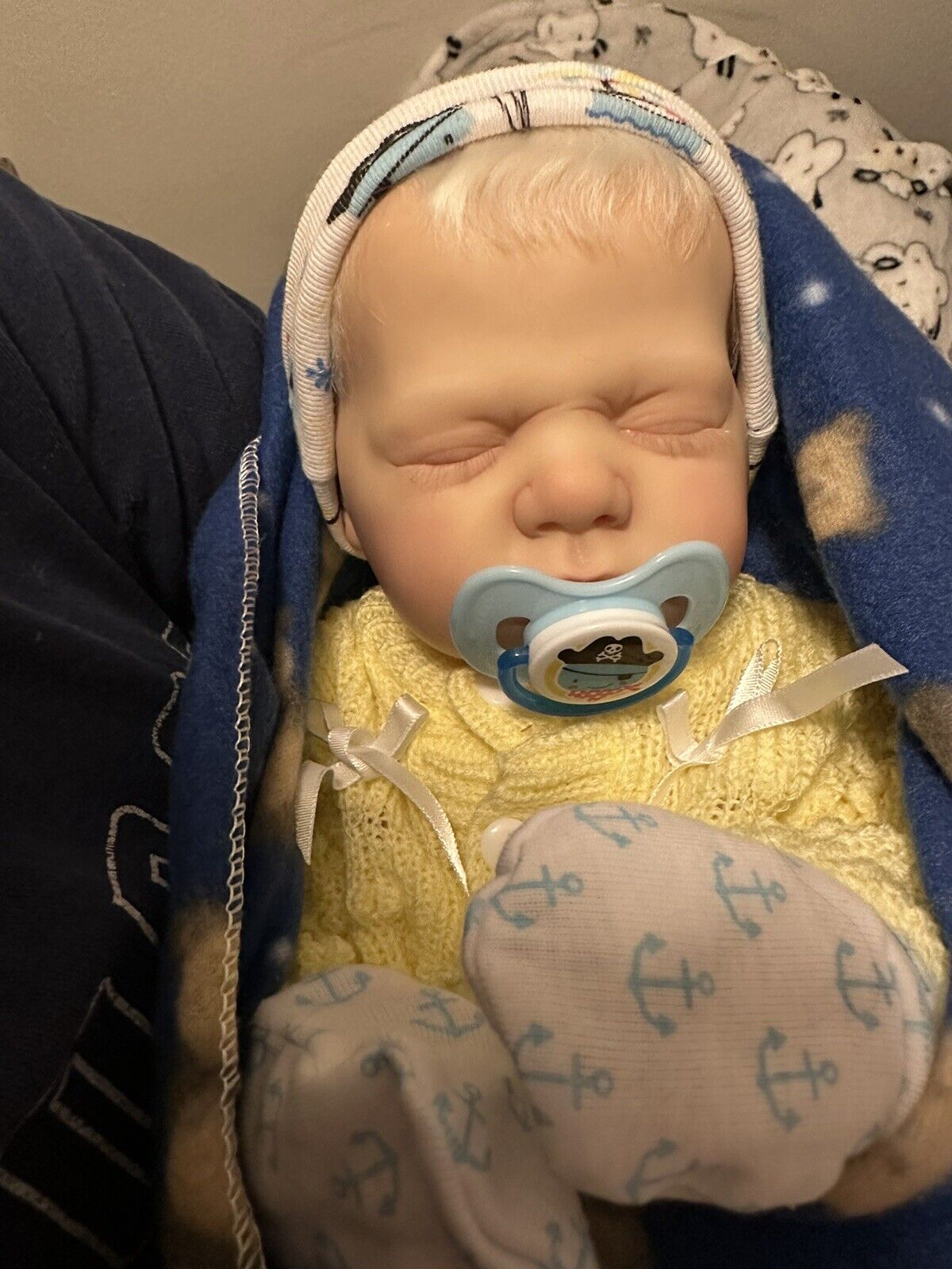Ooak Realistic Reborn Baby Boy Doll. Sold Out Harper By Bountiful Baby. Rooted.