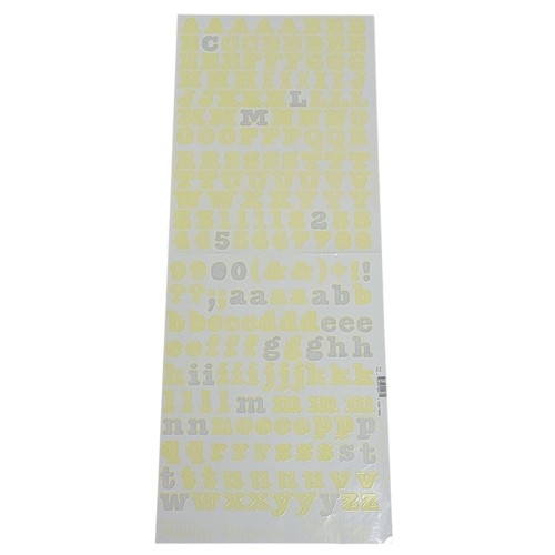 Making Memories ABC Stickers 4 Sheets Purple Yellow Black Funky Scrapbooking Lot - Picture 4 of 10