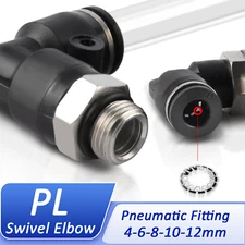 Male Swivel Elbow Threads Pneumatic Push in Fittings & Adapters 4-6-8-10-12mm