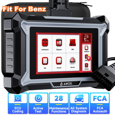 Car Bi-directional OBD2 Scanner Fit For Mercedes Benz Car Active Test ECU Coding