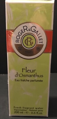 ROGER & GALLET FLEUR D'OSMANTHUS EAU FRAICHE PARFUMEE 6.6 FL OZ COLOGNE SEALED