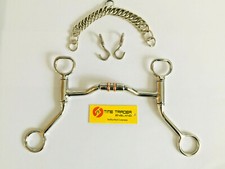 Western Degree Fassschäfte Bit ALLE GRÖSSEN Pferdebit Trense mit Kette 5 Zoll - 6 Zoll