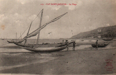 CPA VIETNAM - CAP SAINT-JACQUES - 117. La Plage (Dschunken)