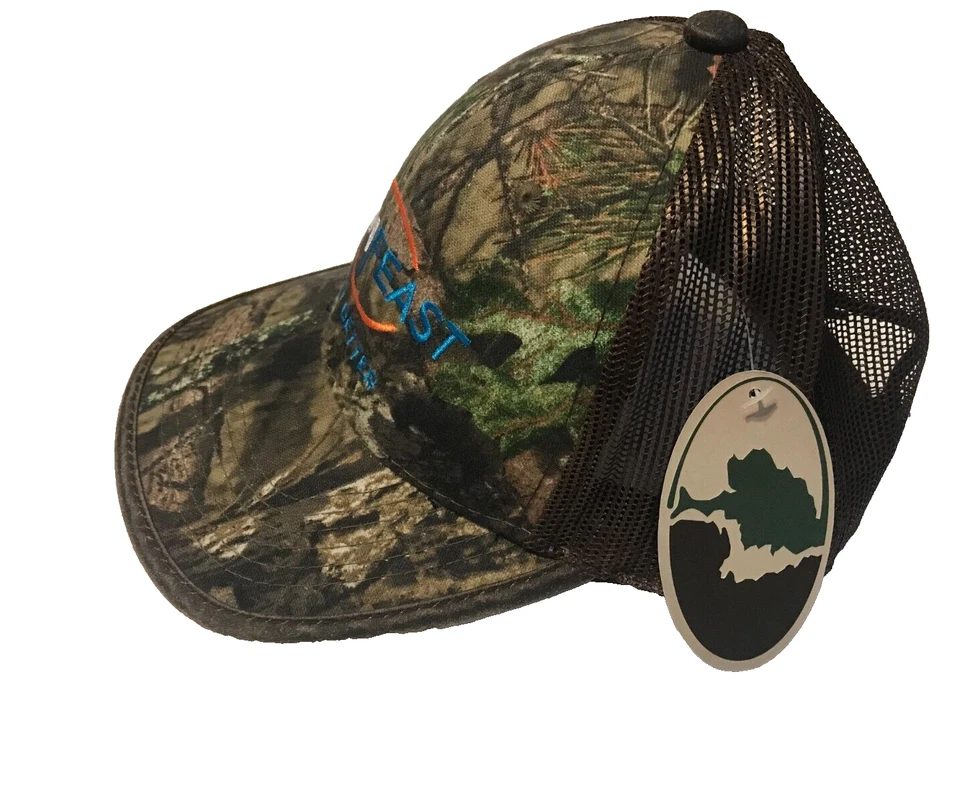 Mossy Oak Camo Cap Hunting Fishing Hat Mesh Panel Back One Size Adjustable - Image 2 of 4