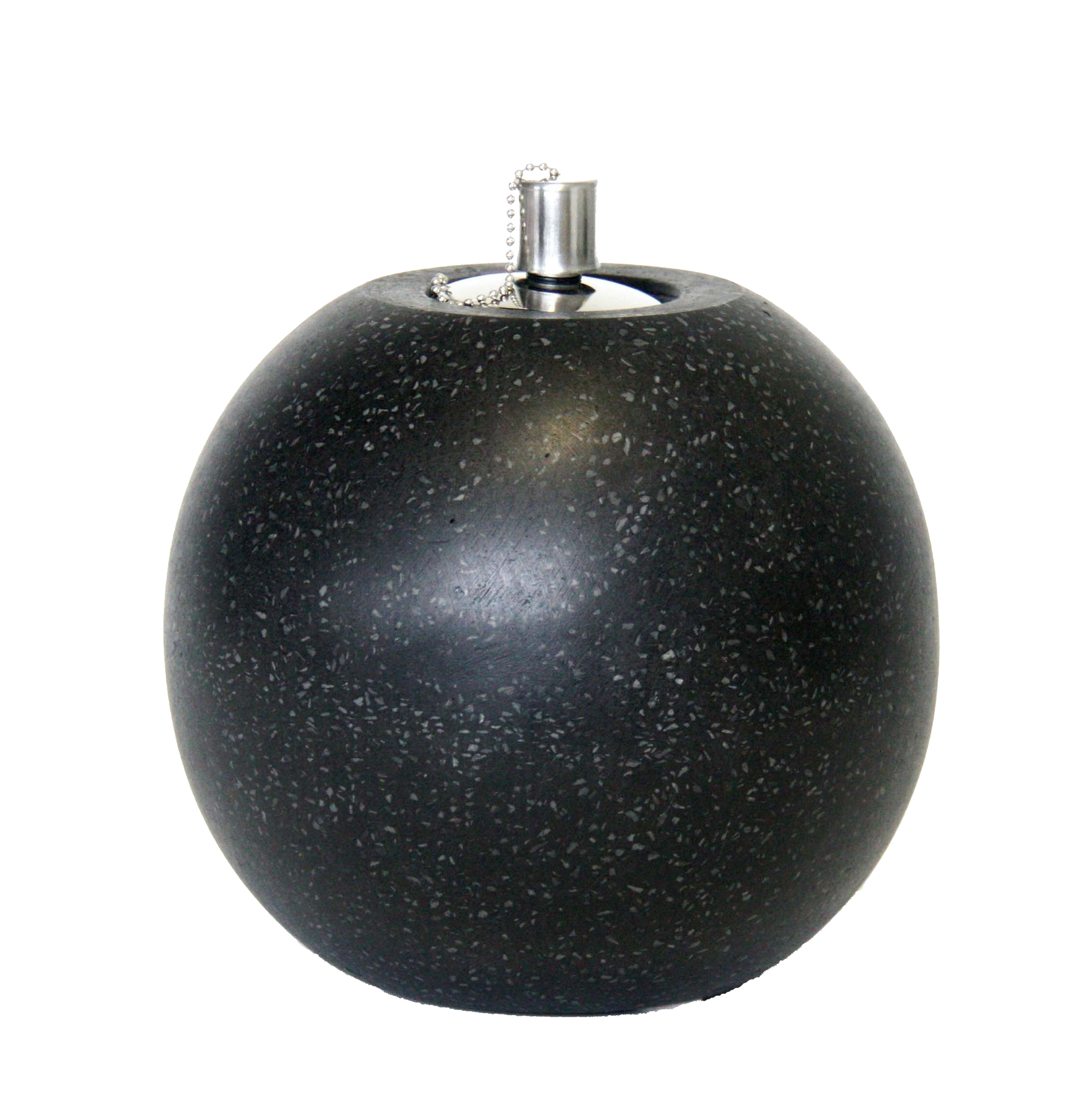 Sphere Oil Lamp Garden Torch Light Candle Terrazzo Terrace Decorative Ball 19cm