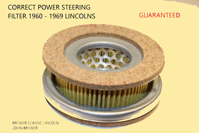 #ad WHY DO YOU NEED THIS 60#x27;s Lincoln Power Steering Pump Reservoir Filter Kit NEW $37.00