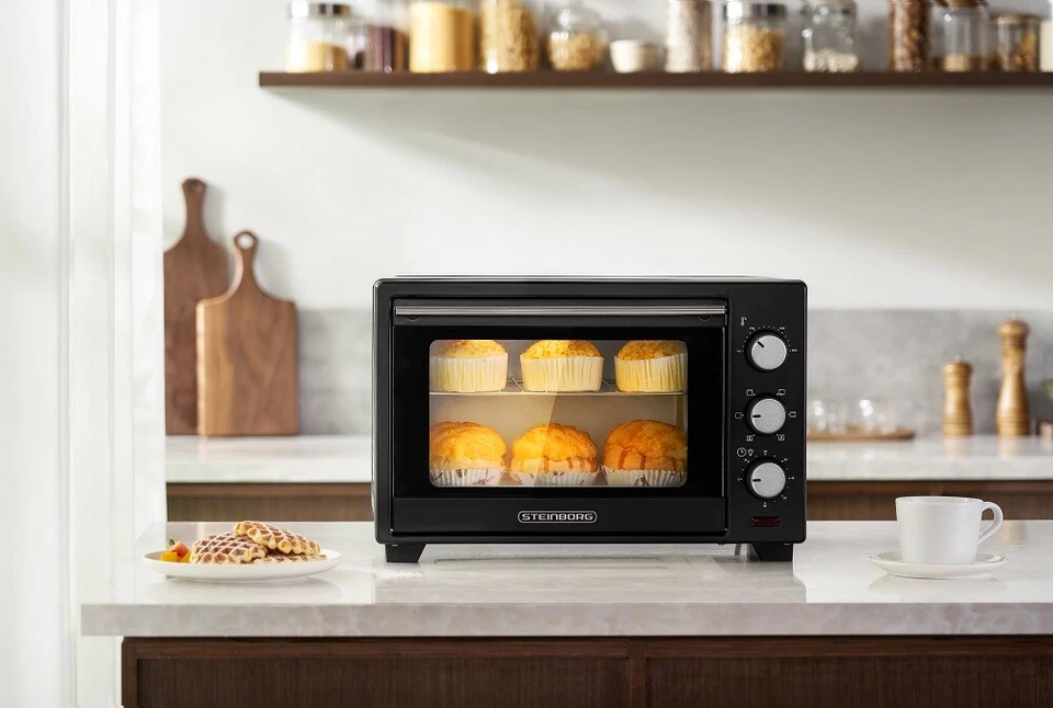 Mini Forno a Ricircolo 25 Litri 3in1 Mini Forno Forno Pizza Piccolo Forno - Immagine 4 di 4