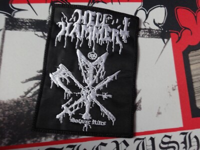 Hellhammer Shape Patch Thrash Black Metal Venom Mayhem UrN *