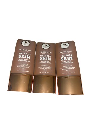 Profusion Cosmetics Lightweight Liquid Foundation - Deep 3 - 3 Pack!