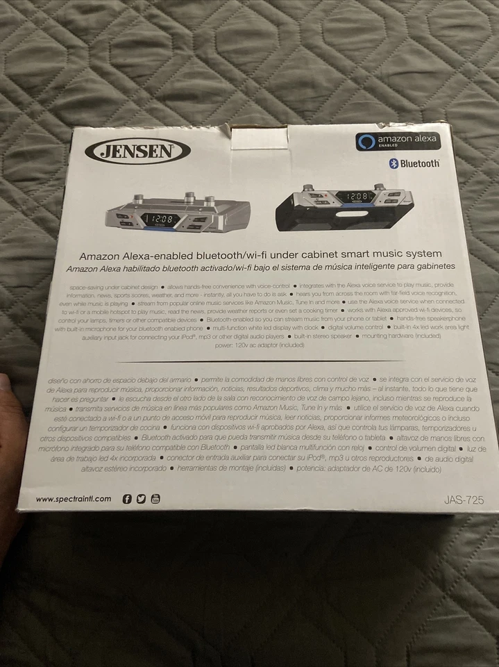 Jensen Jas-725 Under Cabinet Bluetooth Music System - Image 2 of 2