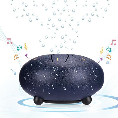 Rain Drum for Outside Garden When It Rains, 6 Inch Chakra Drum for Rain Outdo...