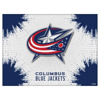 NHL Columbus Blue Jackets Logo Canvas Hockey Team Logo