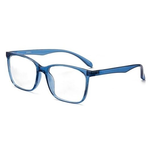 Blue Light Blocking Glasses, Anti Eyestrain Lens Lightweight Frame Clear Blue