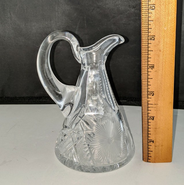ABP AMERICAN BRILLIANT PERIOD cut glass oil vinegar decanter cruet
