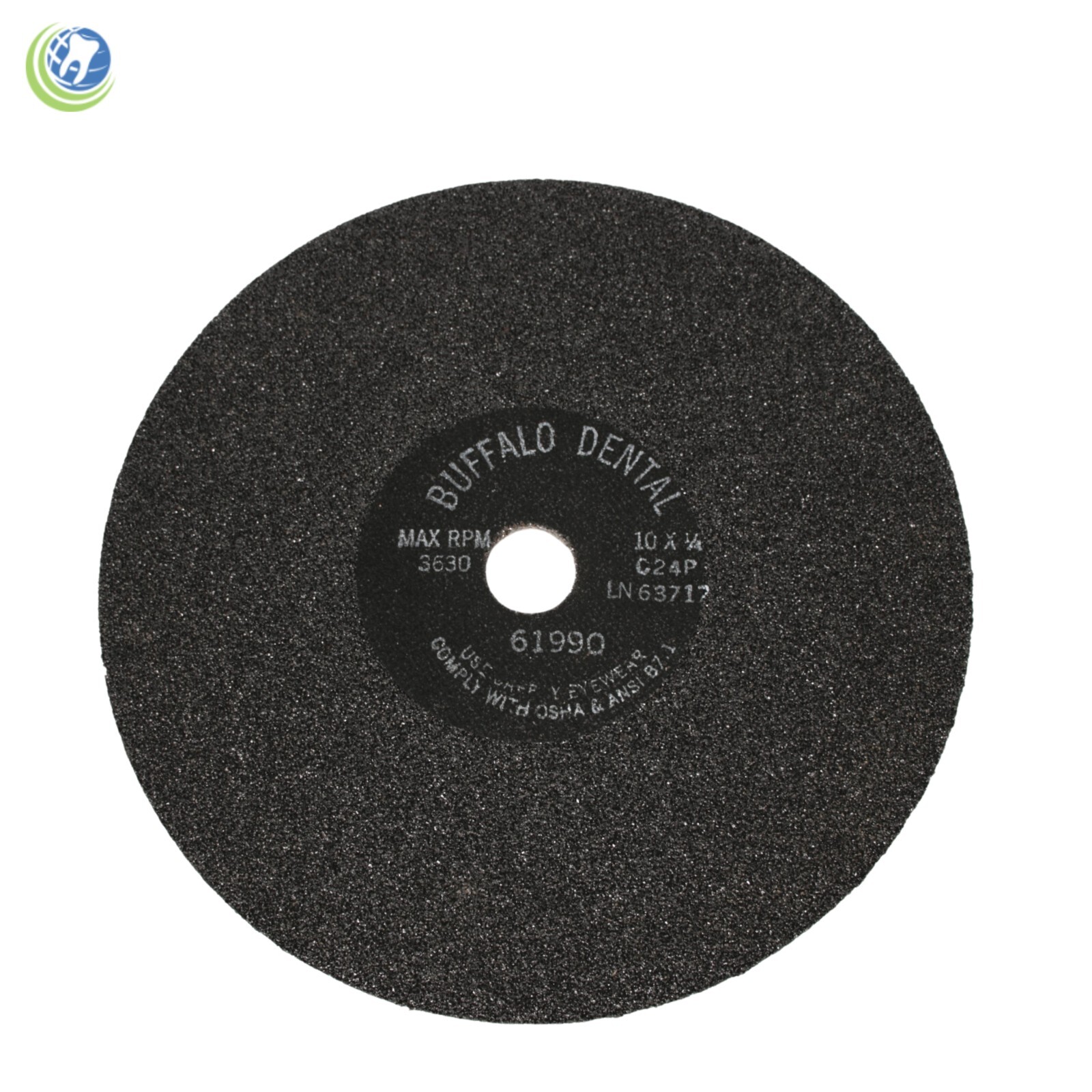 BUFFALO DENTAL LAB MODEL WET TRIMMER ABRASIVE GRINDING DISC WHEEL 10"