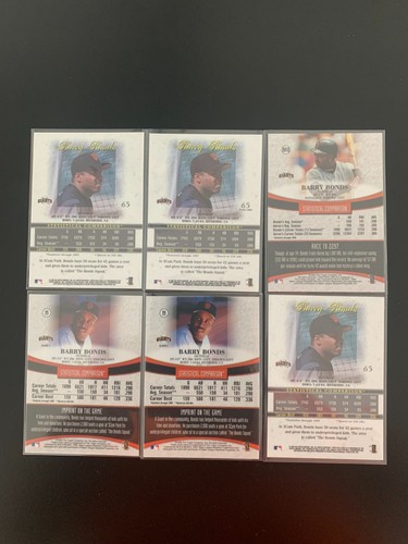 Barry Bonds 1998/1999 Topps Gold Label 6 Card Lot - Picture 2 of 2